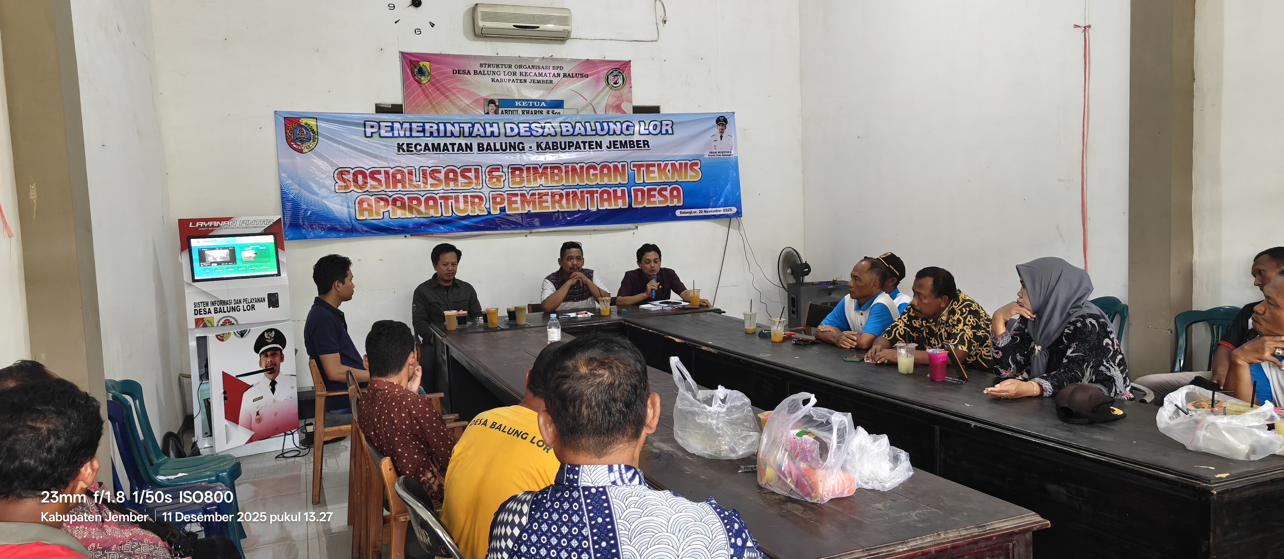 Kegiatan Sosialisasi dan Bimtek Sistem Informasi Desa Balunglor Kecamatan Balung Kabupaten Jember